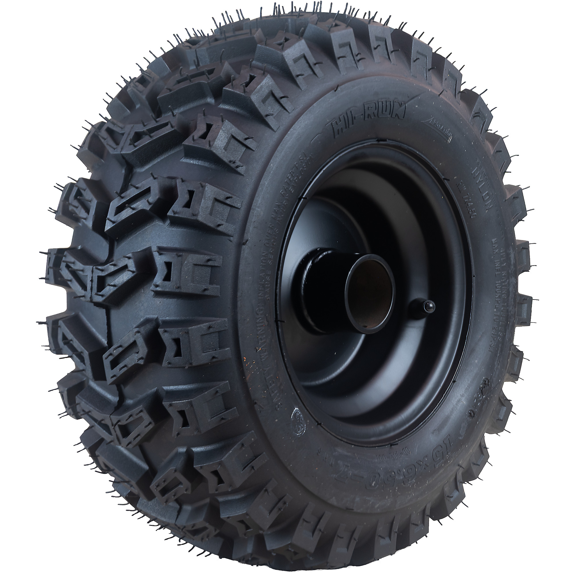 Hi-Run Snowblower Tire Assembly 15x6.50-7 4PR on 7x4.5 WHEEL (1.8" Hub, 45mm), SNPT1026